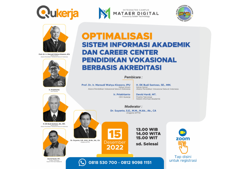 Optimalisasi SIAKAD dan Career Centre Pendidikan Vokasional Berbasis Akreditasi
